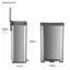 Poubelle de cuisine en acier inoxydable de 19 gallons avec couvercle à fermeture en douceur Home Zone Living-99341575