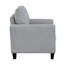 Chaise en tissu texturé couleur sable, aspect, fabrication en bois massif, rembourrage en mousse avec ressorts ensachés, chaise de salon moderne en tissu de couleur et structure en contreplaqué, coussin de siège attaché-2049618970
