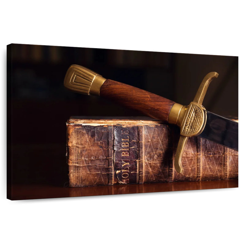 Adella Bible And Sword, 26" H x 39" W