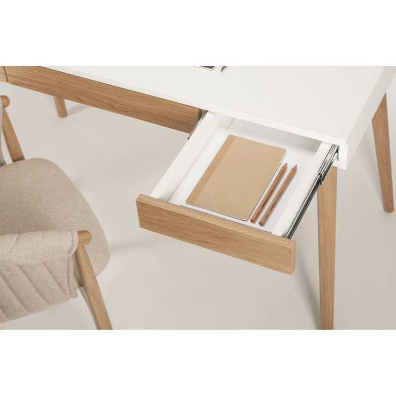 Miner Solid Wood Writing Desk