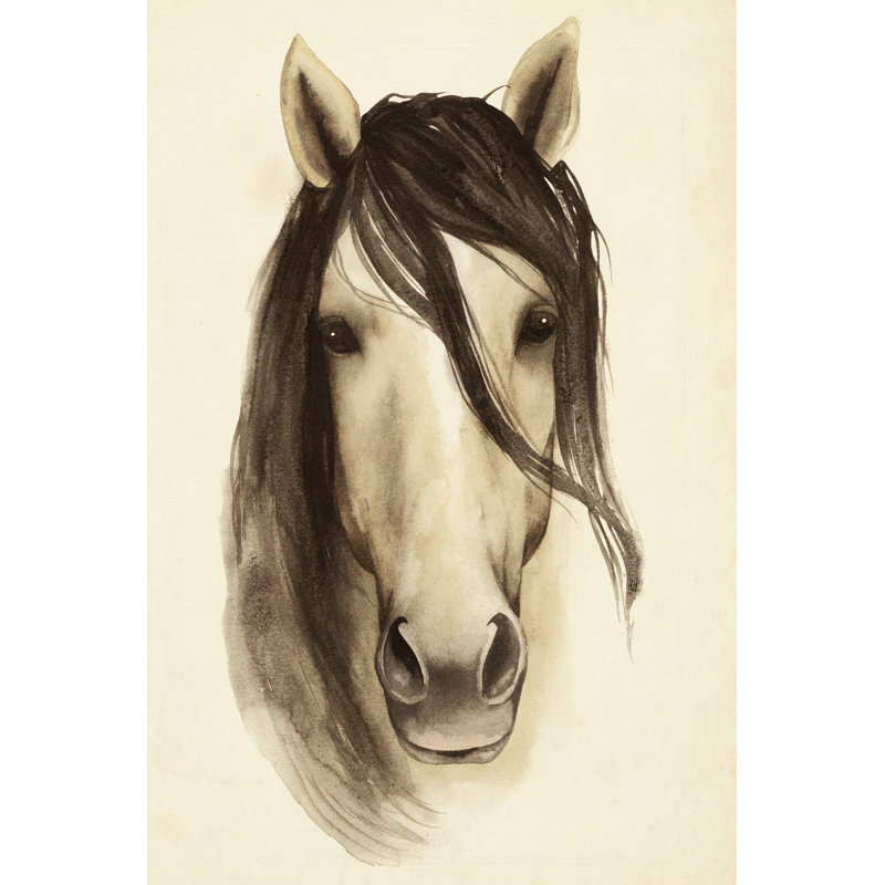 Watercolour Barn Animals I 1 Piece Wrapped Canvas Painting, 122cm H x 81cm W