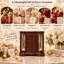Armoire à bijoux de table traditionnelle avec 5 tiroirs et double face