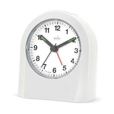 Acctim Palma Analogue Alarm Clock Quartz Luminous Hands
