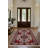 Madeline Collection Digital Print Cotton-Polyester Red Colorful Moroccan Rug-2050030828