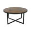 Table basse ronde brune