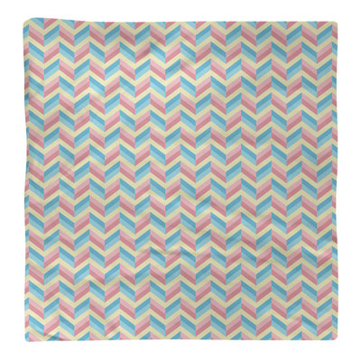 Serviette en coton chevron