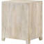 Armoire en bois de manguier avec tiroir au fini beige blanchi avec rangement pratique