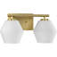 Audryna 2 Light Frosted Dimmable Vanity Light-100893556