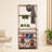 69" 5-Tier Bamboo Hat and Coat Stand Entryway Hallway Shoe Rack-642059946