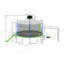 VAMOP Backyard Trampoline with Safety Enclosure