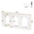 70.9" White Console Table, Wood Entryway Table with Storage