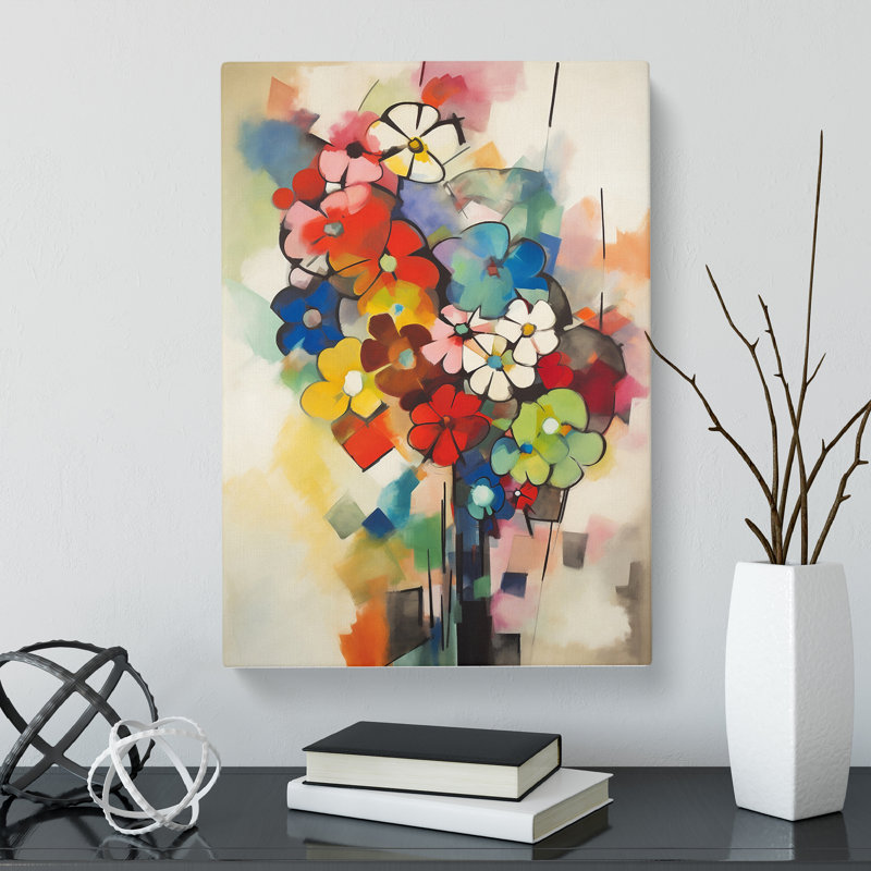 Leadley Flowers Bauhaus Vol.3 - Wrapped Canvas Print, 76cm H x 50cm W x 3cm D