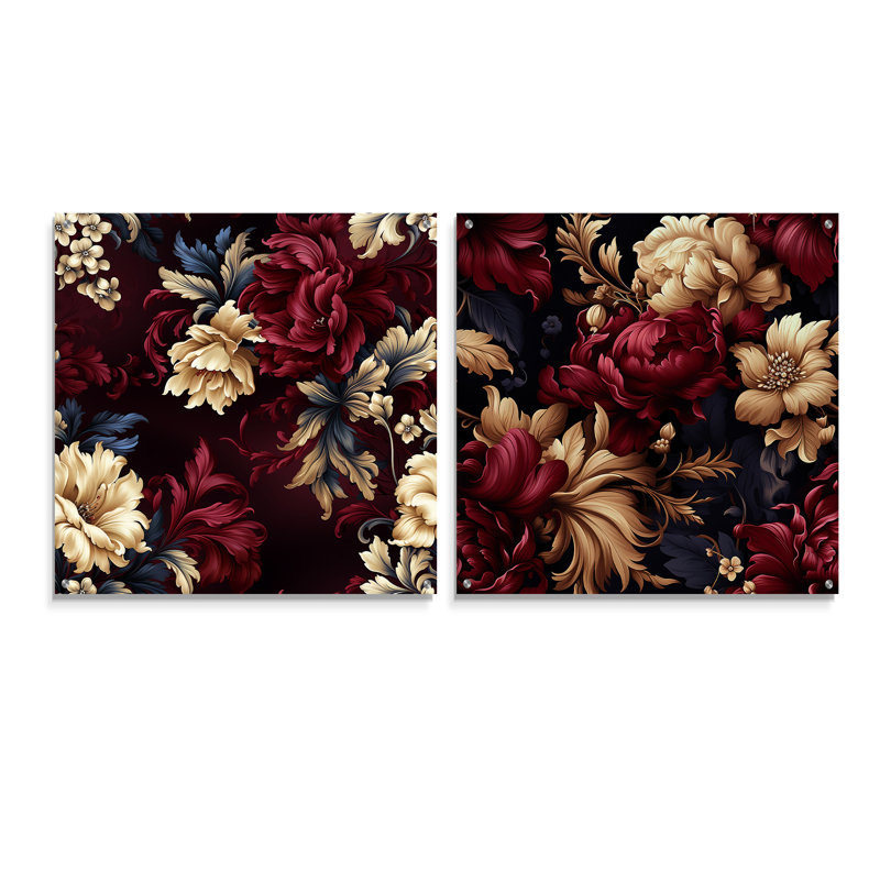 Ellesmere - Ensemble de 2 art mural en verre acrylique, H 36 po x l 73 po