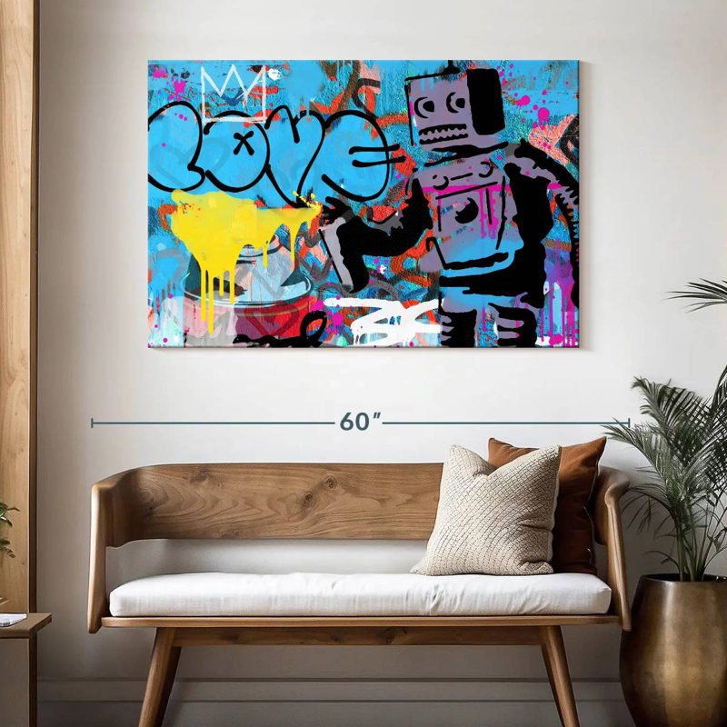Tergel Love Robot, 32" H x 48" W