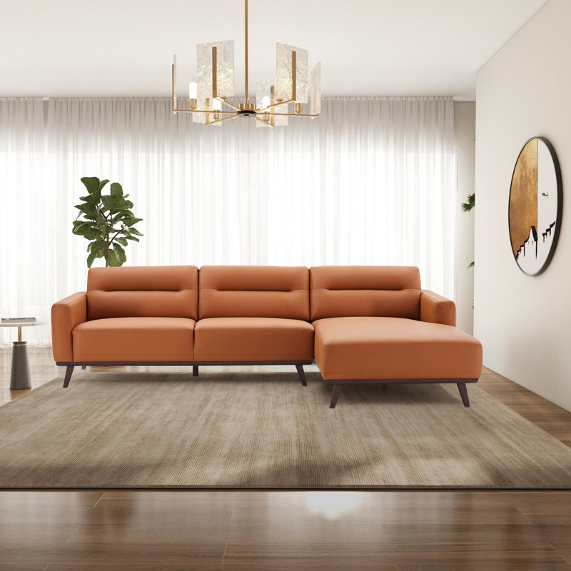 Canapé modulaire en cuir synthétique Ella Ella, Orienté à droite