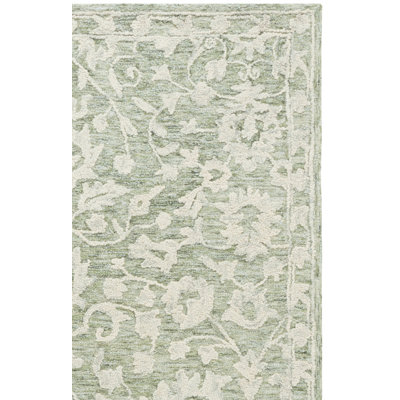 Tapis floral en laine / coton / laine touffeté à la main Marquee 511