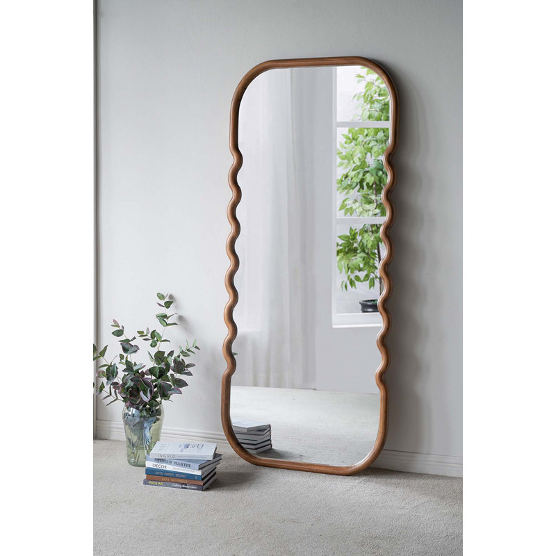 Miroir surdimensionné en bois 31,4 x 1,4 x 74 po