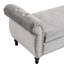 Banc repose-pieds rectangulaire en velours avec rangement et 1 coussin décoratif-1749946681
