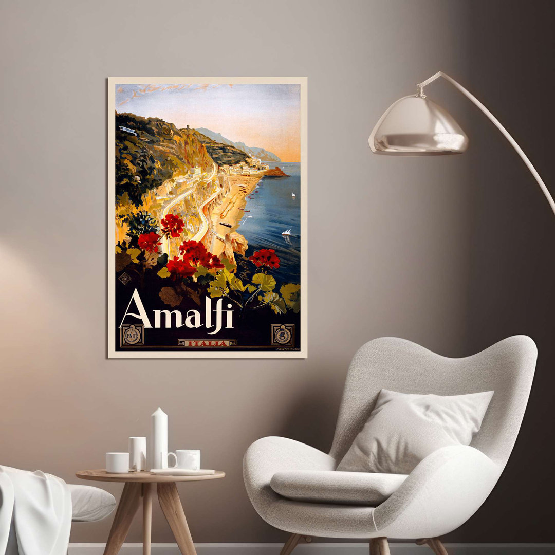 "Vintage City Poster: Amalfi" Von Anonym