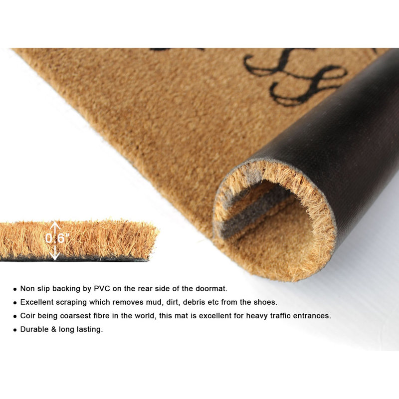 Tapis antidérapant intérieur et extérieur 48 po x 18 po Tanaka
