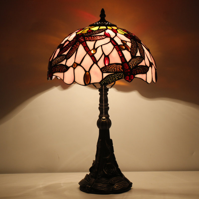 Lampe de table en verre coloré Tiffany