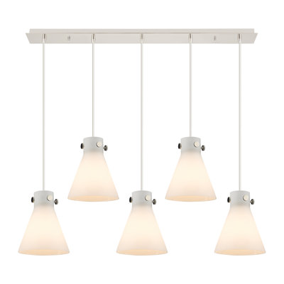 Luminaire suspendu conique à 5 lumières Amrith
