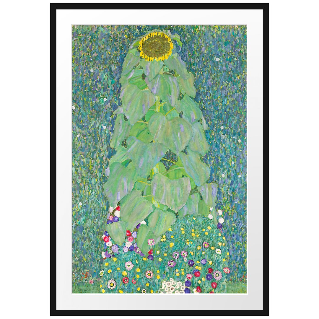 Gerahmter Kunstdruck The Sunflower von Gustav Klimt