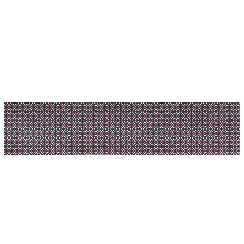 Chemin de table arrow diamants Avicia, 73,5 po x 17,5 po, Vert / Sarcelle, Coton
