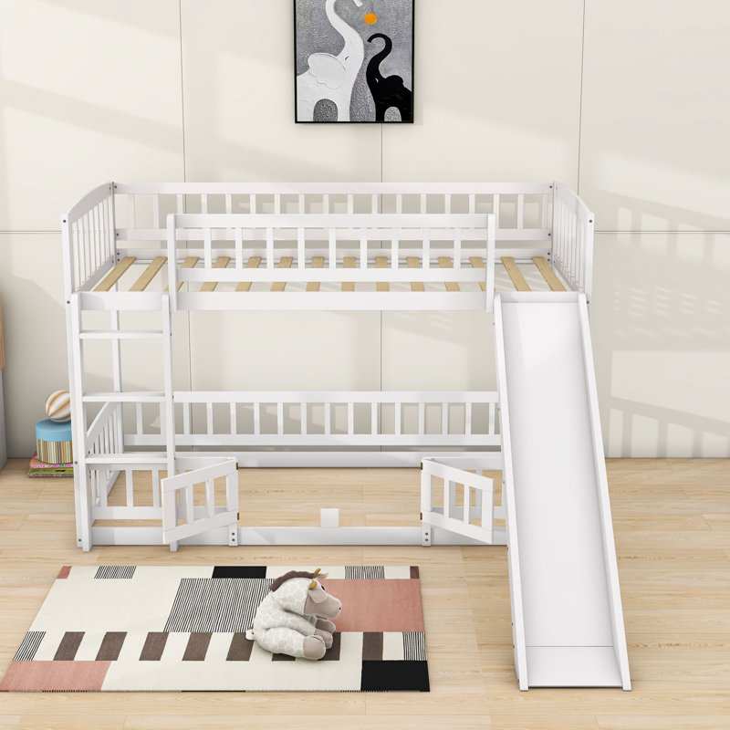 Lit superposé standard Gentjana par Harriet Bee, Simple sur simple, Blanc