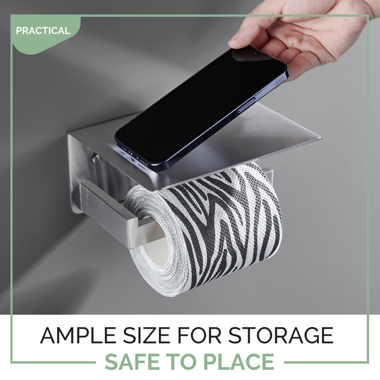 AngleSimple Wall Mount Toilet Paper Holder & Reviews