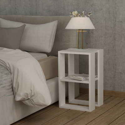 Table de chevet blanche Bruist
