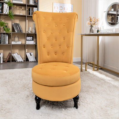 Fulviah Velvet Slipper Chair