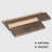 Desseray Set of 2 Reclaimed Elm Floating Shelves-370210996-370210997