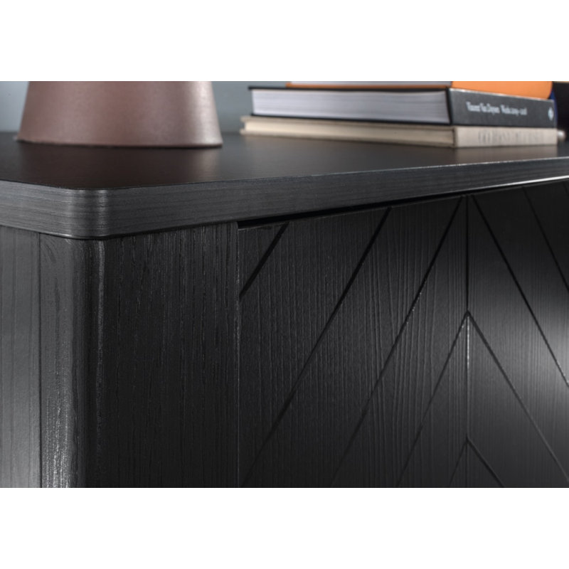 Bedside Cabinet Malumi MM-10 Cashmere, Black Painflow