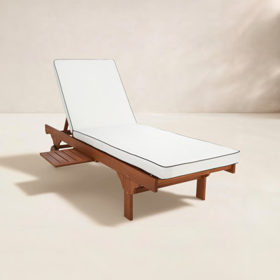 Jivera 25.2'' Outdoor Acacia Chaise Lounge