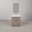Hugo 30 In. Single Sink Carrara White Marble Countertop Vanity In Grey Oak With Gooseneck Faucet-767333515-690267712