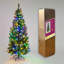 2.36' H Lighted Artificial Christmas Tree