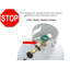 Adaptateur de réservoir de propane Flame King POL to QC1 convertit l'ancien au nouveau raccordement, laiton