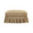 Elegant Ruffled Chenille Ottoman-1749090830