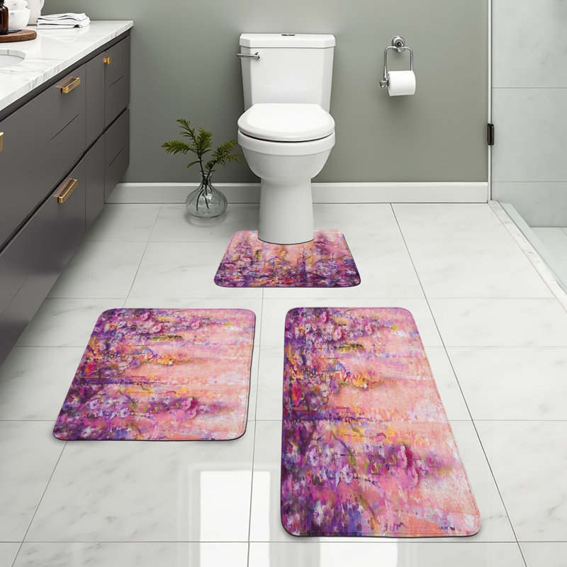  Ensemble de tapis pour salle de bain Tree 3 pièces Tree