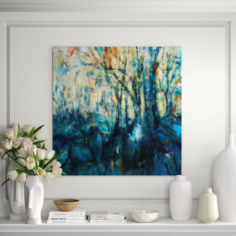Avatar Forest Print by Jodi Maas, Image Brush Gel, 47" H x 47" W