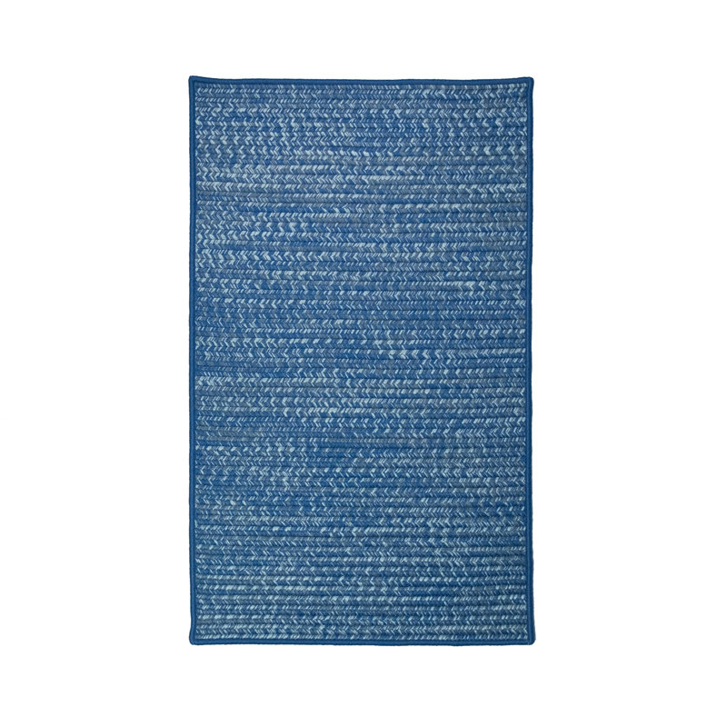 Tapis intérieur / extérieur rectangulaire en polypropylène tressé à la machine Jocelinne, Rectangle 3 pi x 5 pi