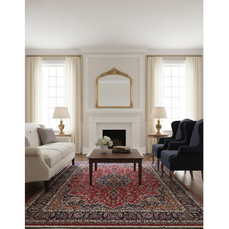 Tapis oriental rétro vintage 10 x 13