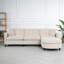 Canapé modulaire spacieux de 107,87 po, canapé rembourré avec repose-pieds et coussins de siège / dossier amovibles, grand canapé familial pour le salon
