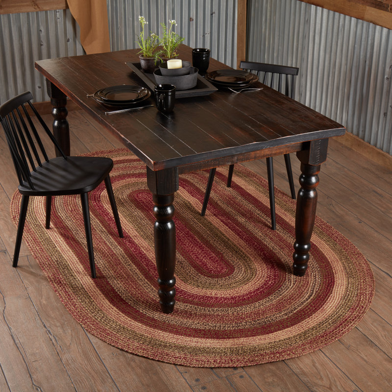 Bachet Geometric Indoor Rug, Oval 5" x 8'