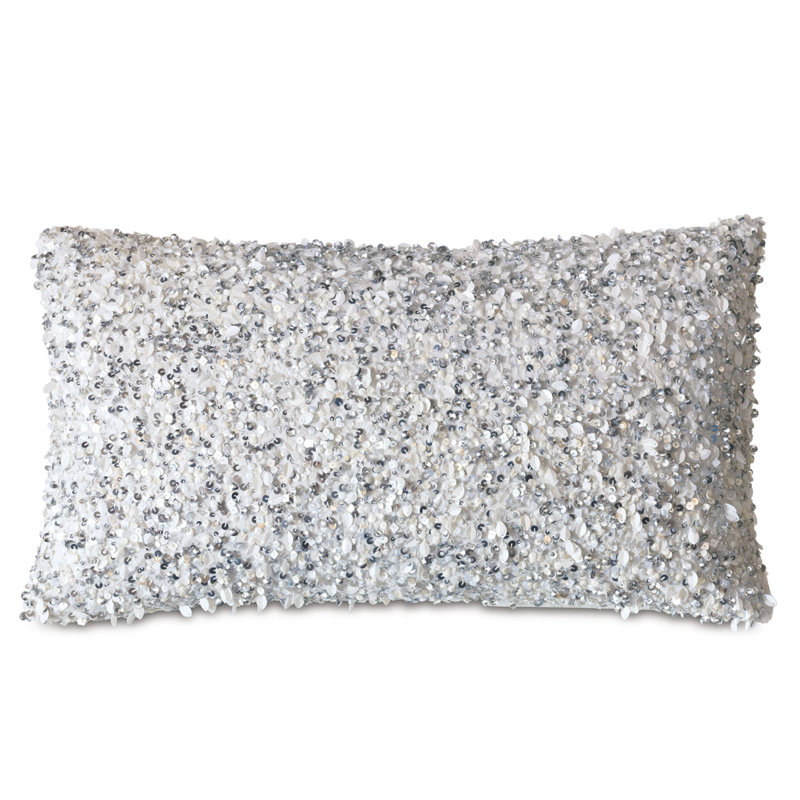 Housse et insert de coussin lombaire en platine Vionnet Crystal, Polyester