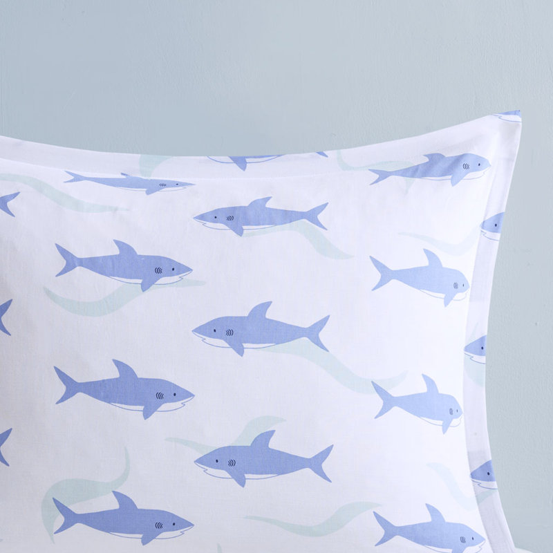 Ensemble d'édredon en coton , Édredon double / grand + 2 taies décoratives sta, Bleu marine