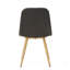 Chaise de salle à manger GILA avec pieds de transfert de chaleur, ensemble de 2, chaise