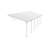 Palram - Canopia Feria 28' W x 10' D Polycarbonate Galvanized Steel Stationary Slope Patio Awning White-12179505-122425634