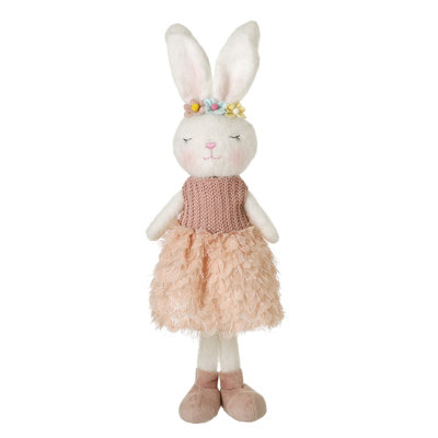 Standing Rabbit In Pink Dress